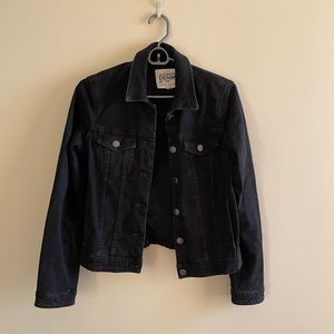 Zara Black Denim Jacket EU 34 / US S